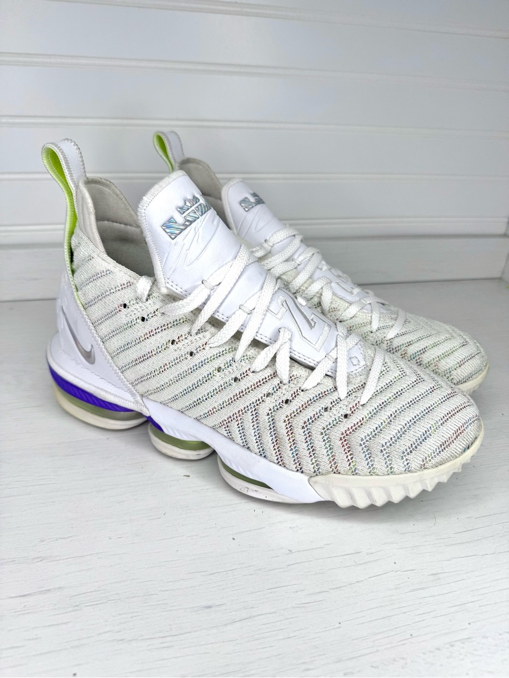 Nike LeBron 16 "Buzz Lightyear" (Style Code: AO2588-102) - Men's US Size 9.5
